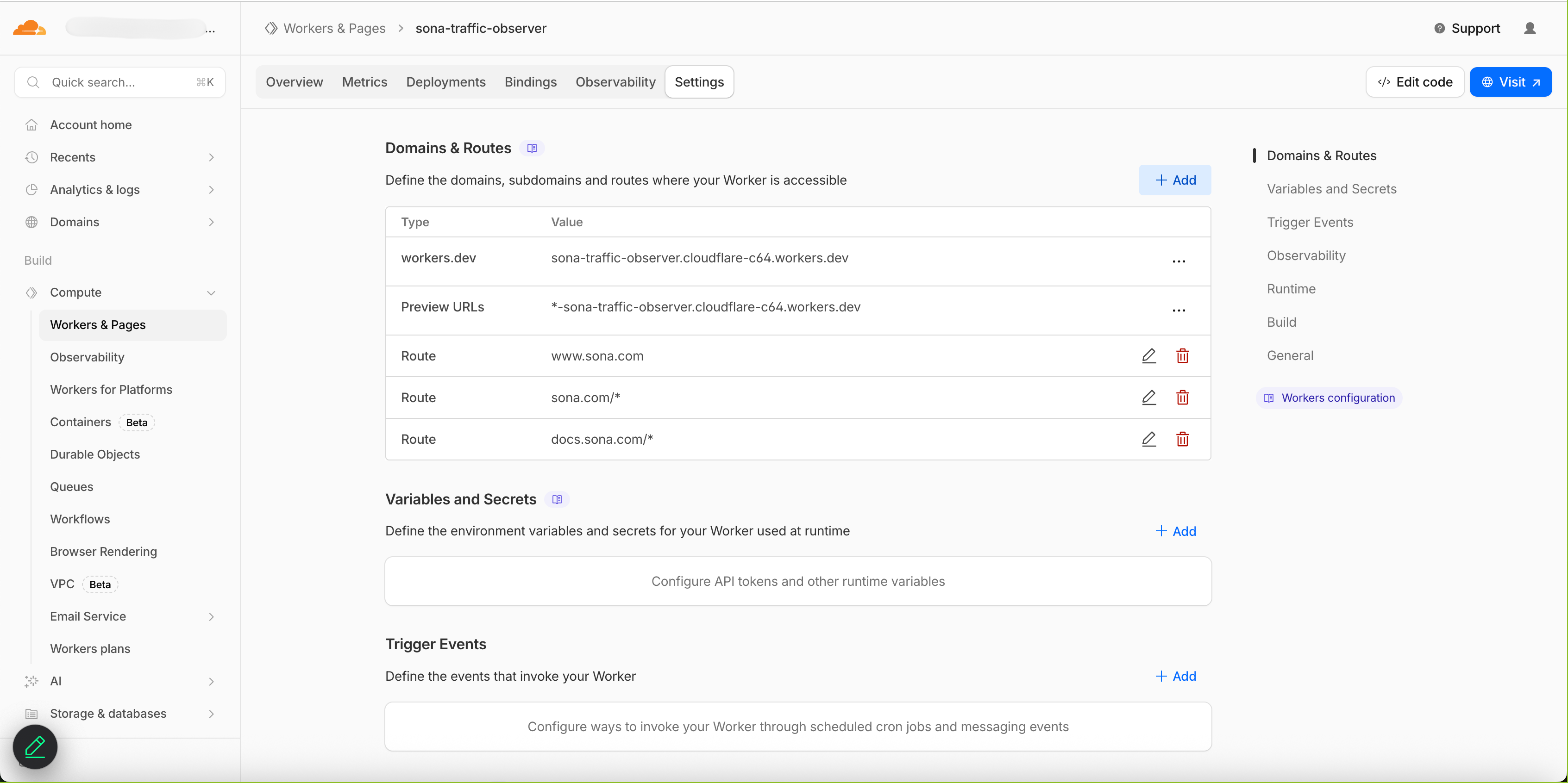 All routes configured