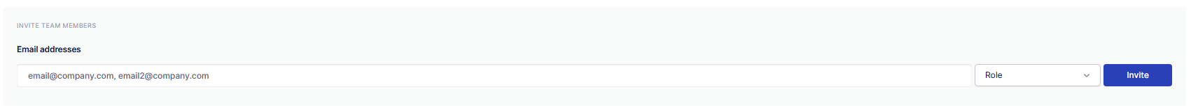 Email address input field